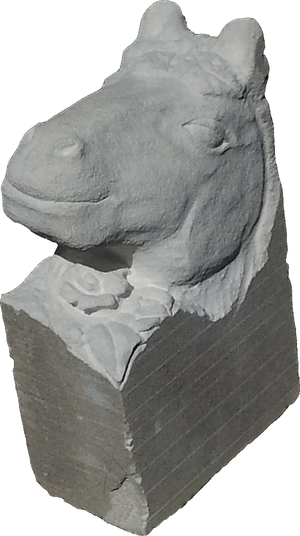 Sculpture buste de cheval
